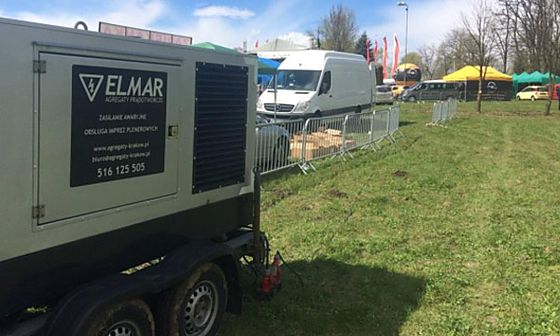 Agregat prądotwórczy 100 kVA na przyczepie