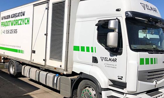 Agregat prądotwórczy 350 kVA super silent